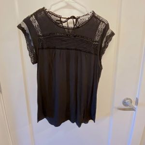 Daniel Rainn black lace top